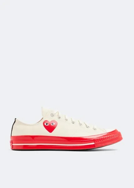 Кроссовки COMME DES GARÇONS PLAY X Converse sneakers, белый