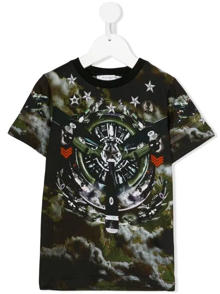 Givenchy Kids футболка с камуфляжным принтом
