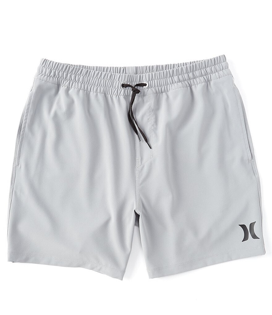 Hurley Icon One & Only Solid 17 Шорты для волейбола с внешним швом, серый