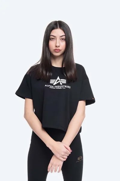 Футболка Basic Boxy T Alpha Industries, черный