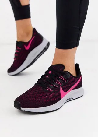 Кроссовки малинового цвета Nike Running pegasus 36-Розовый