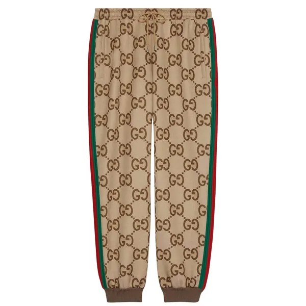 Брюки Gucci Light Neoprene, бежевый/коричневый