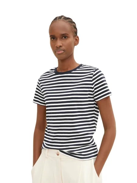 Футболка TOM TAILOR Denim MODERN STRIPE, разноцветный