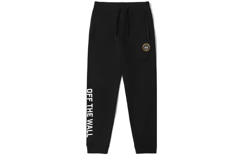Мужские трикотажные спортивные штаны Vans, цвет Black