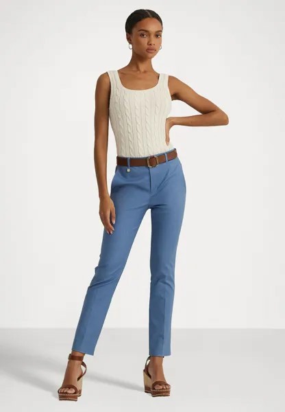 Тканевые брюки DOUBLE FACED STRETCH COTTON PANT Ralph Lauren, светло-голубой