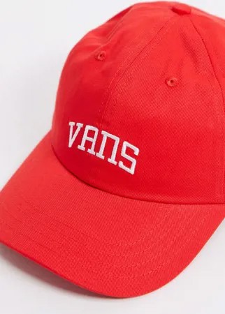 Красная кепка с изогнутым козырьком в университетском стиле Vans-Красный