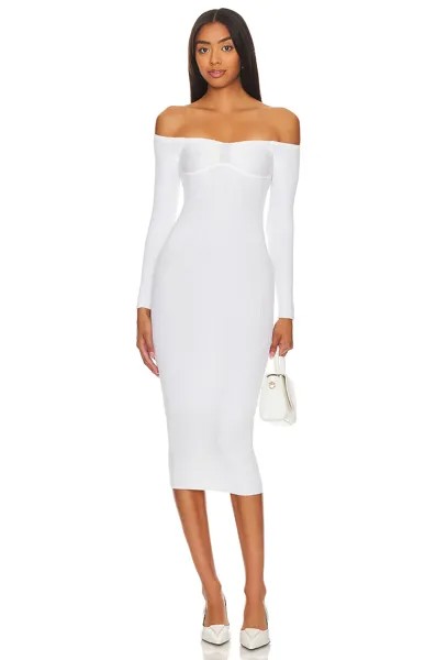 Платье L'Academie x Marianna Tucci Knit Bustier, белый