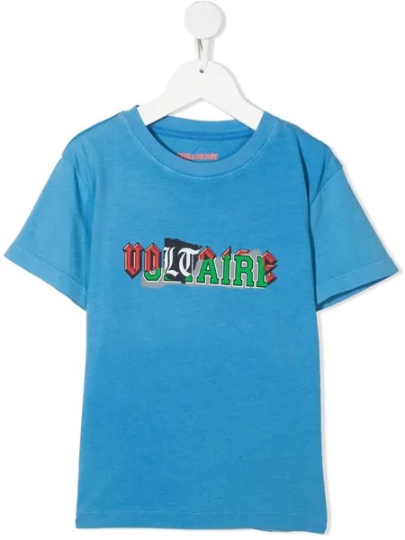Zadig & Voltaire Kids футболка с короткими рукавами и логотипом