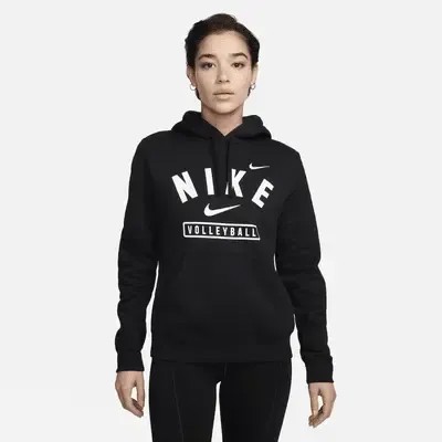 Худи Nike Women's Volleyball Pullover Hoodie, черный/белый