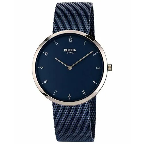 Наручные часы BOCCIA 3309-09, синий, серебряный