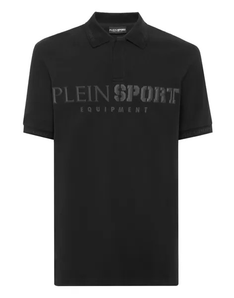 Поло с короткими рукавами Plein Sport, черный