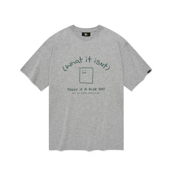 Whatitisnt  Blooming Shumu Arch Logo Short Sleeve T-shirt Gray