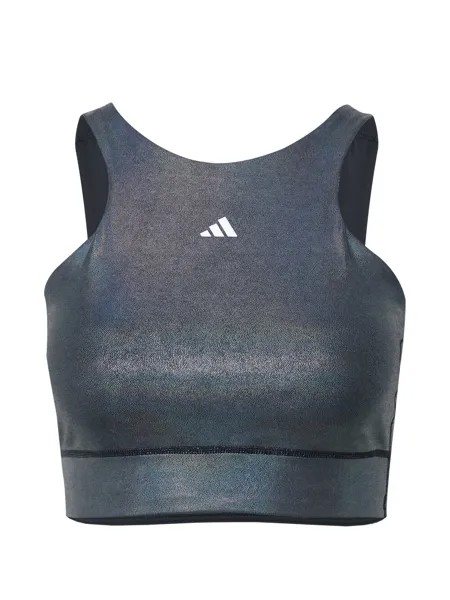 Спортивный бикини-топ Bralette Adidas Powerimpact Medium-Support Longline, черный
