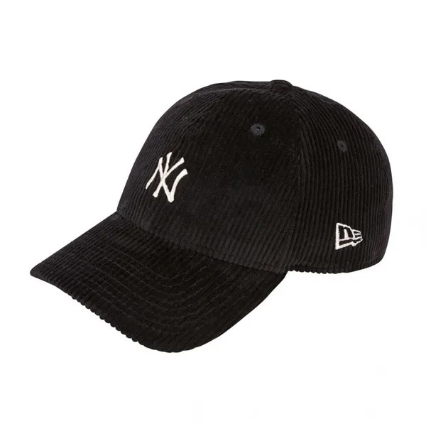 NEWERA MLB Corduroy New York Yankees Неструктурированная бейсболка, черная 12866394