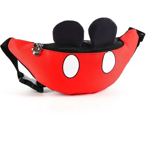 Сумка поясная Disney, красный, черный