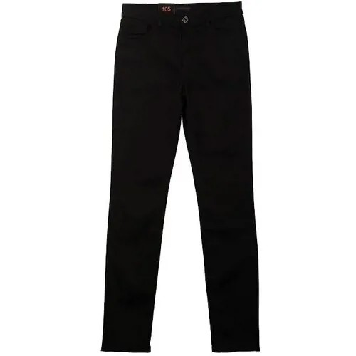 Брюки  Trussardi Jeans, повседневный стиль, размер 42, черный