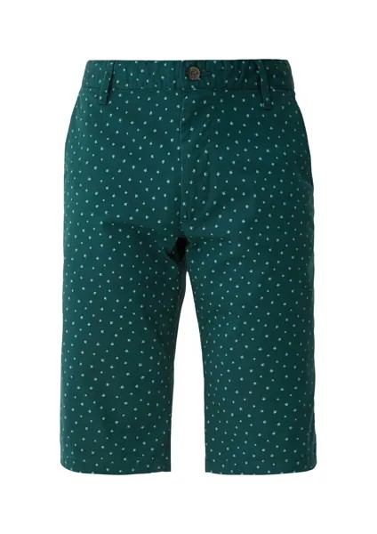 Узкие брюки S.Oliver, светло-зеленый/темно-зеленый