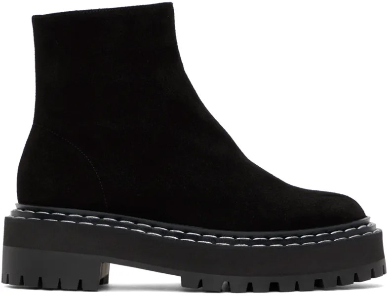 Ботинки на платформе Black Lug Sole Proenza Schouler