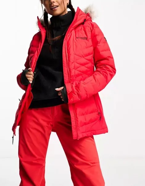 Красная утепленная лыжная куртка Columbia Bird Mountain II