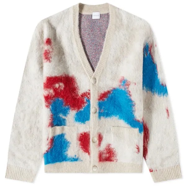 Джемпер John Elliott Birds Eye Mohair Jacquard Cardigan