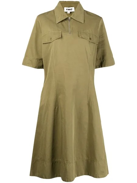 YMC платье-рубашка миди Harvest