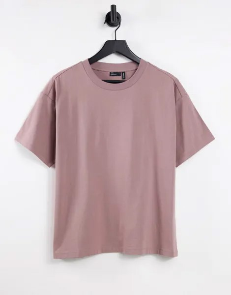 Коричнево-бежевая oversized-футболка ASOS DESIGN Ultimate-Коричневый цвет
