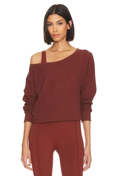 Пуловер Spiritual Gangster Lofty Slub Rib Vida, цвет Washed Burgundy