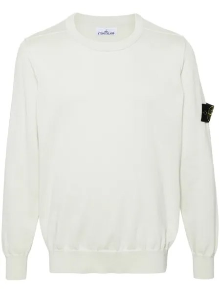 Stone Island джемпер с нашивкой Compass, зеленый