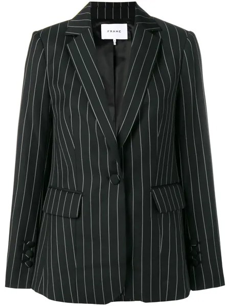FRAME pinstriped fitted blazer