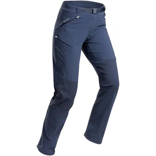 Женские брюки для горных походов MH500 серые, размер: 46 (L31), цвет: Темно- Синий QUECHUA Х Декатлон