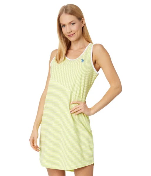 Платье U.S. POLO ASSN., Diagonal Stripe Tank Dress