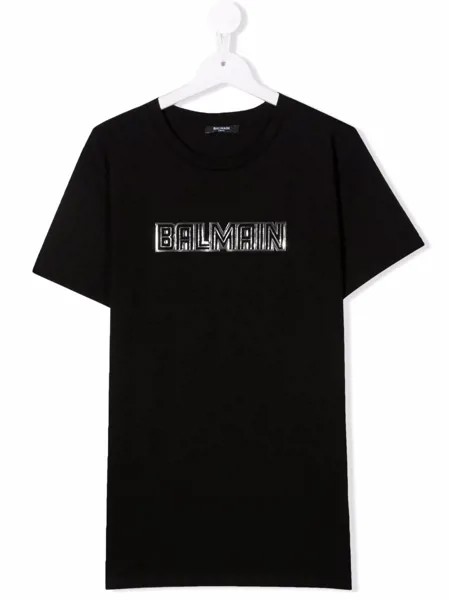 Balmain Kids футболка с логотипом