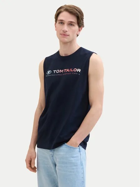 Майка стандартного кроя Tom Tailor, синий