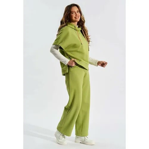 Брюки джоггеры D'IMMA fashion studio Ненси, размер 58, зеленый
