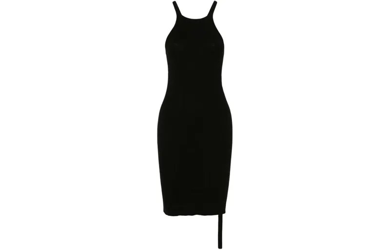 Платье-комбинация женское черное Rick Owens Drkshdw