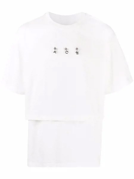 Feng Chen Wang многослойная футболка с логотипом