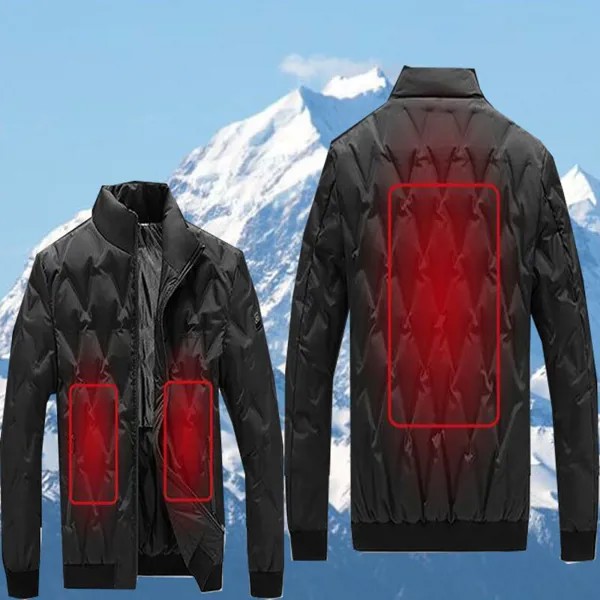 Мужская зимняя уличная куртка с подогревом, умная Рабочая куртка с USB-разъемом, пальто с регулируемой температурой, защитная одежда DSY0013