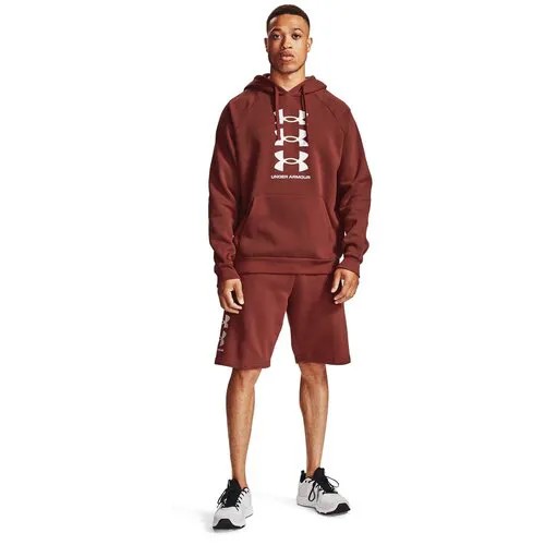 Толстовка Under Armour Men's Rival Fleece Multilogo Hoodie Бордовый MD 1357094-688