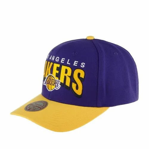 Бейсболка Mitchell & Ness, размер 0, фиолетовый/желтый