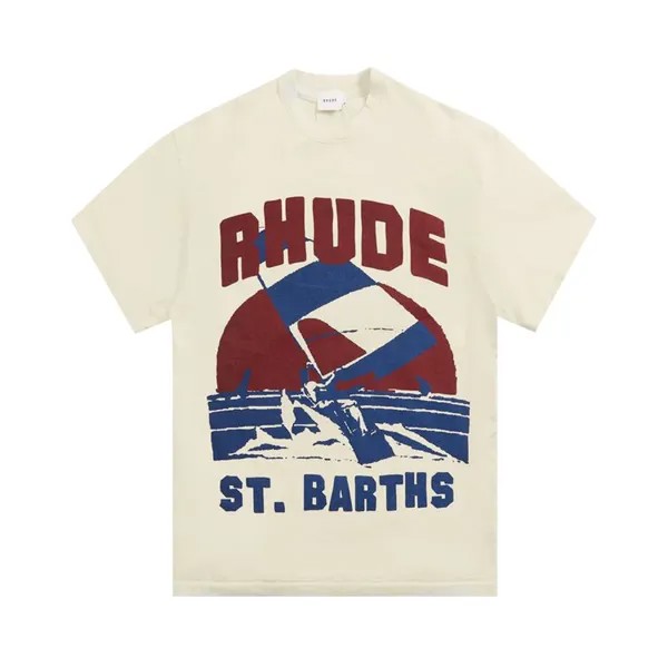 Футболка Rhude Windsurf T-Shirt 'Vintage White', белый