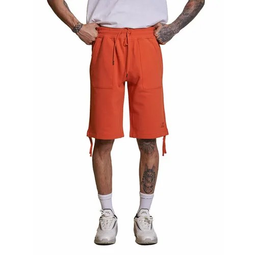 Бермуды  C.P. Company DIAGONAL RAISED FLEECE REGULAR SHORTS, размер L, оранжевый