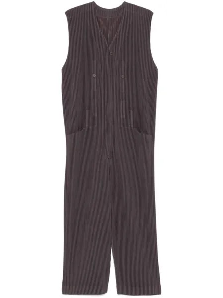 Homme Plissé Issey Miyake комбинезон с плиссировкой, коричневый