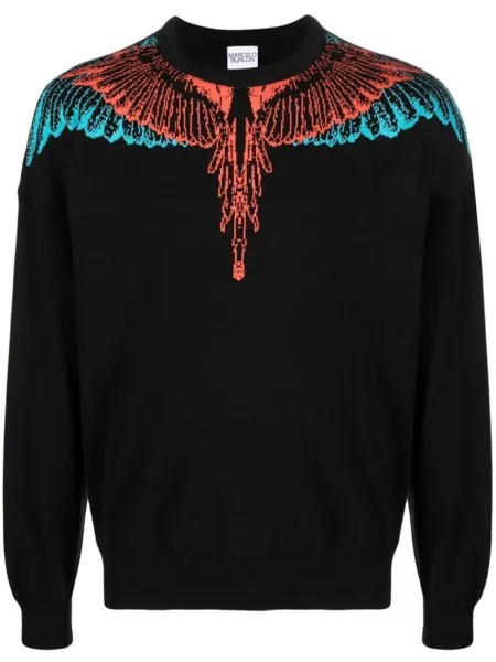 Толстовка Icon Wings с длинными рукавами Marcelo Burlon County of Milan, черный