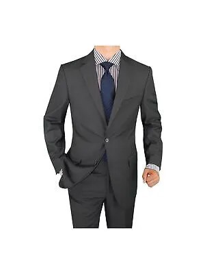 SALVATORE EXTE Мужской серый однобортный пиджак стрейч 36S