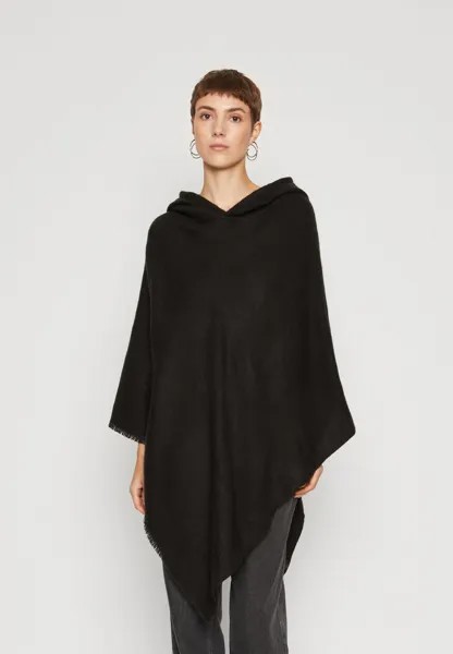 Накидка Vmkleo Poncho Hooded Vero Moda, черный