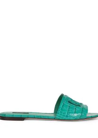 Dolce & Gabbana мюли с тисненым логотипом