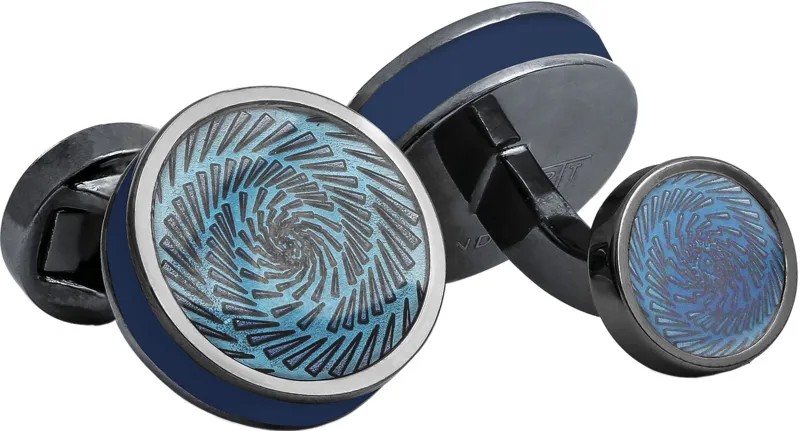 Запонки мужские Tateossian CF0072 черные
