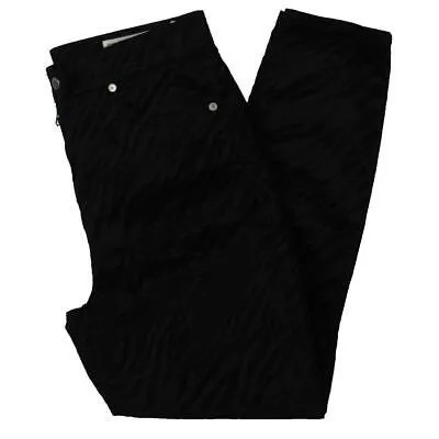 Черные женские джинсы с высокой талией до щиколотки Rag - Bone Nina с животным принтом 24 BHFO 0704