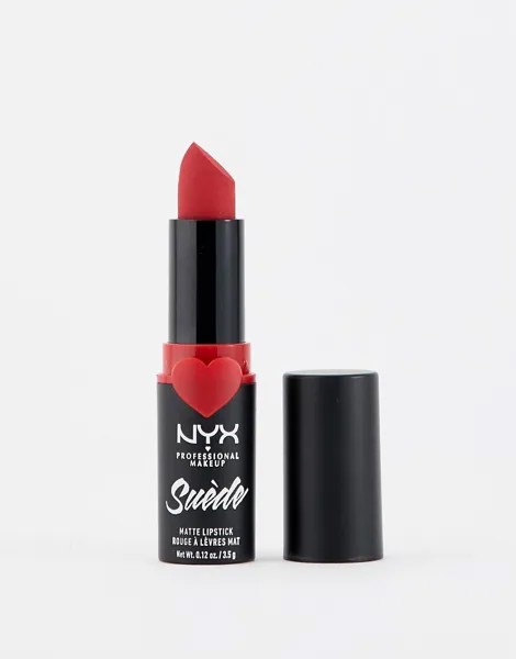 Матовая губная помада NYX Professional Makeup Suede - Spicy-Розовый
