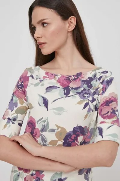 Футболка Lauren Ralph Lauren, бежевый